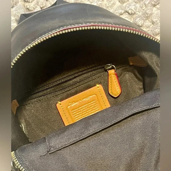 DISNEY Coach Nylon-Trimmed MICKEY leather backpack - Picture 6 of 8